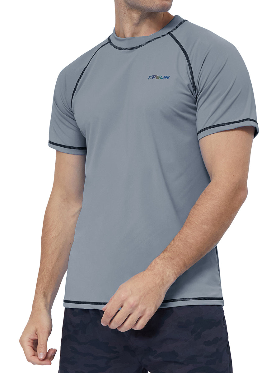 Men‘s Short Sleeve Swim Shirts