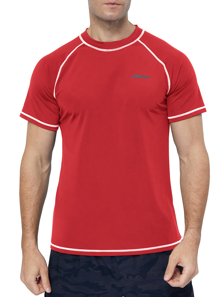 Men‘s Short Sleeve Swim Shirts